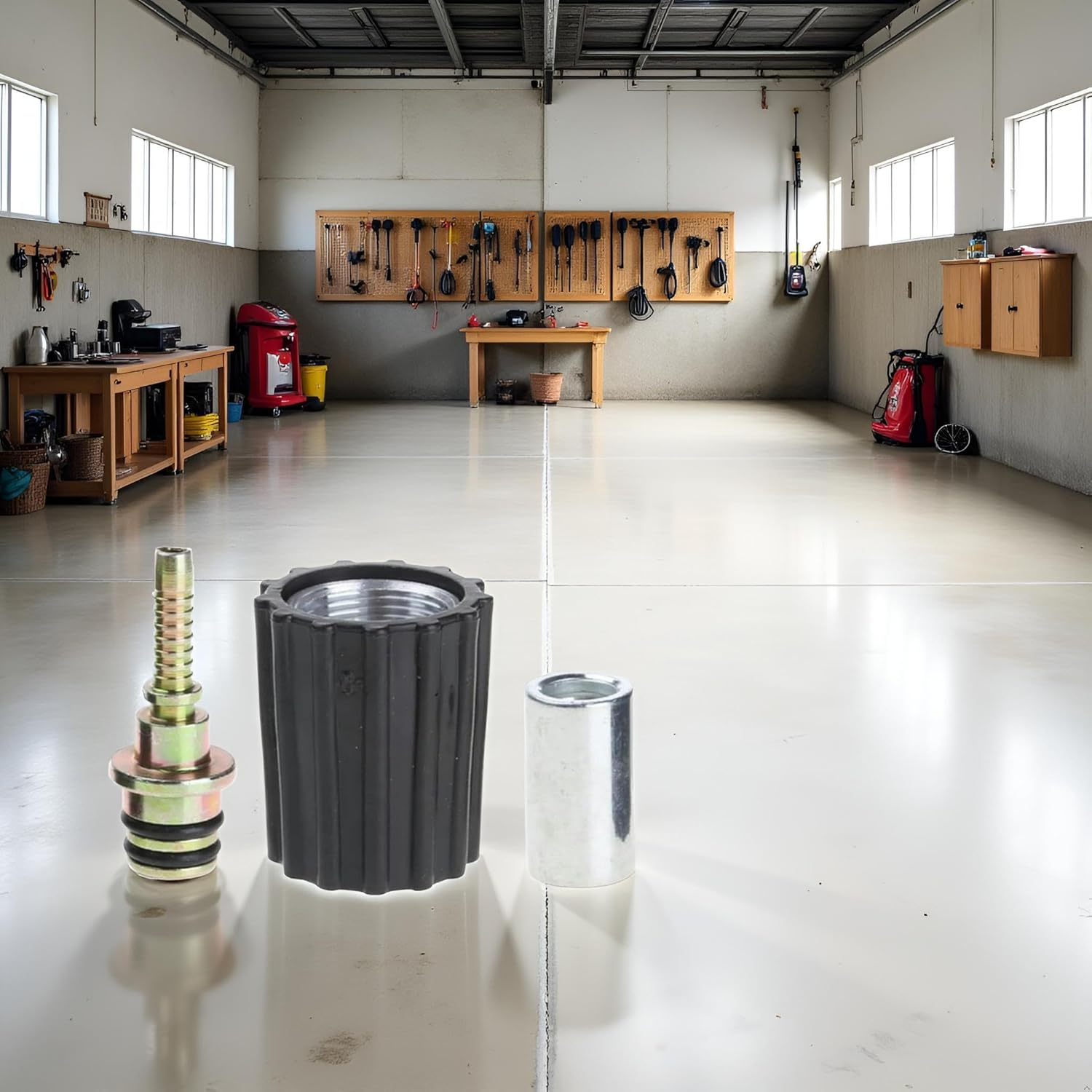 High Pressure Washer Hose Insert Fittings Car Washer Water Cleaning Hose Pipe Fitting Twistconnector Quick Fixing Pressure Washer Parts and Accessories a Set image number 2