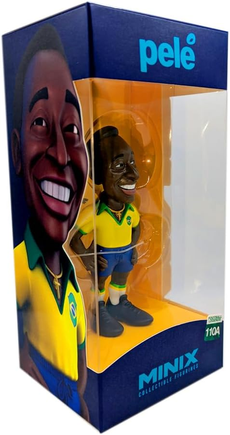 Minix Sports Football Star Brazil Pele 110A 1St Kit Collectible Figure, 12 Cm Height image number 1