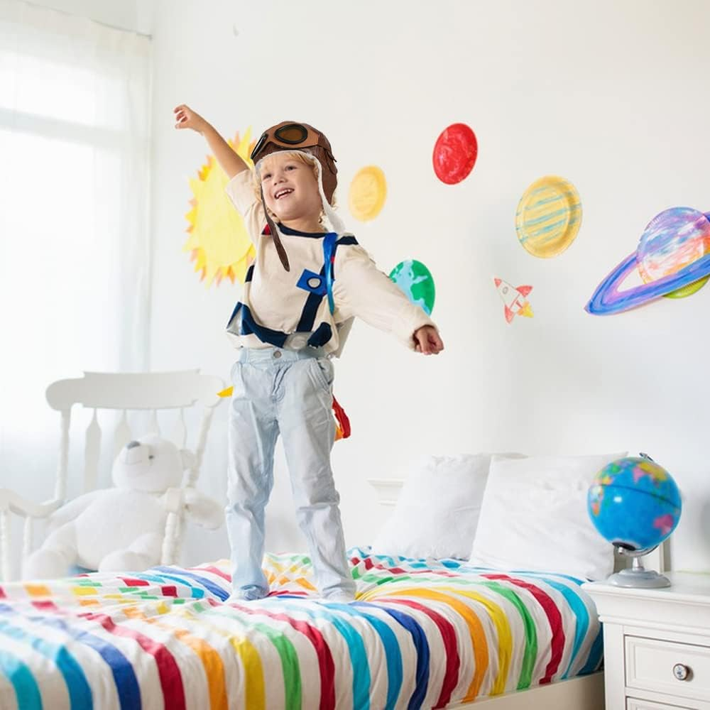 HUIANER Soft Warm Hat Leather Cap with Earmuffs for Baby Kids Photography Props image number 2