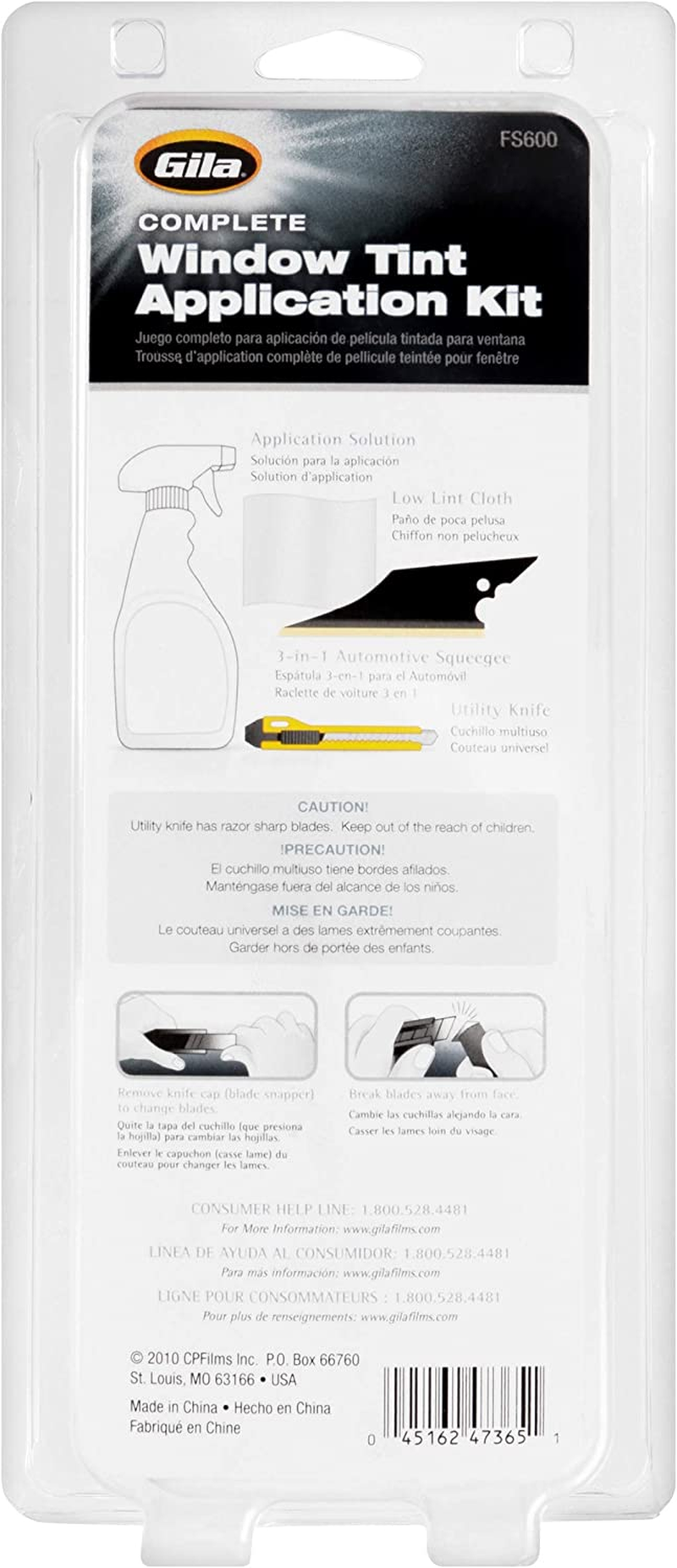 Gila FS600 Window Tint Installation Tools