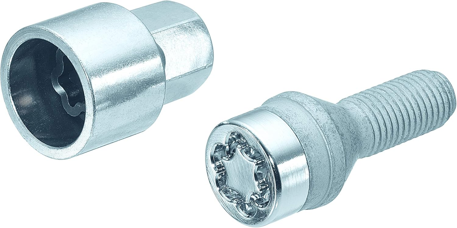 27179SU Wheel Lock Bolts SU M12 X 1,5, Cone Seat, Shaft Length 25,5 Mm, Overall Length 49,5 Mm, Hex Size 17Mm, Key Diameter 25,8 Mm image number 1