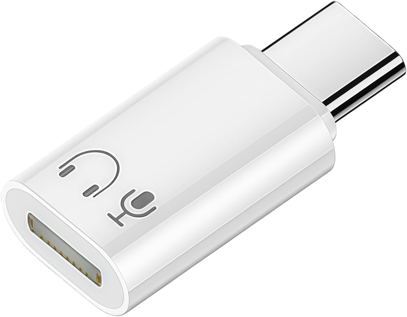 Bushhaven Lightning to USB C Adapter, High-Quality Lightning to Type C Male Female Audio Converter for Iphone 15/16/17 Series, Seamless Connection for Lightning Earphones, Compact & Durable (1 Pcs)