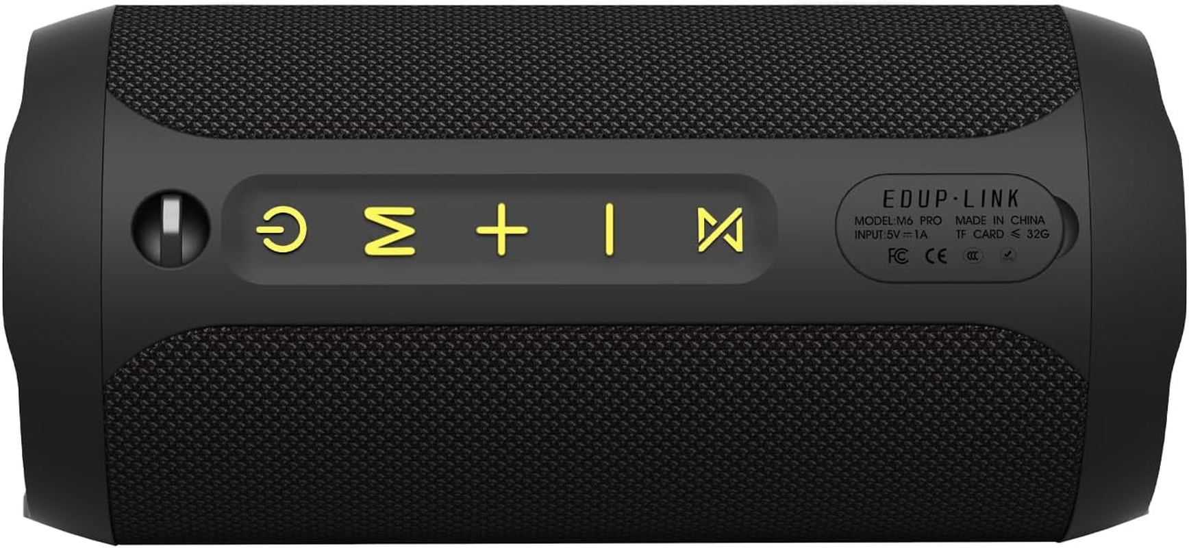 EDUPLINK Bluetooth Speaker, Portable Wireless Speakers, Waterproof IPX7 Speaker, TWS Pairing Stereo, Long Playtime for Home, Travel, Black image number 1