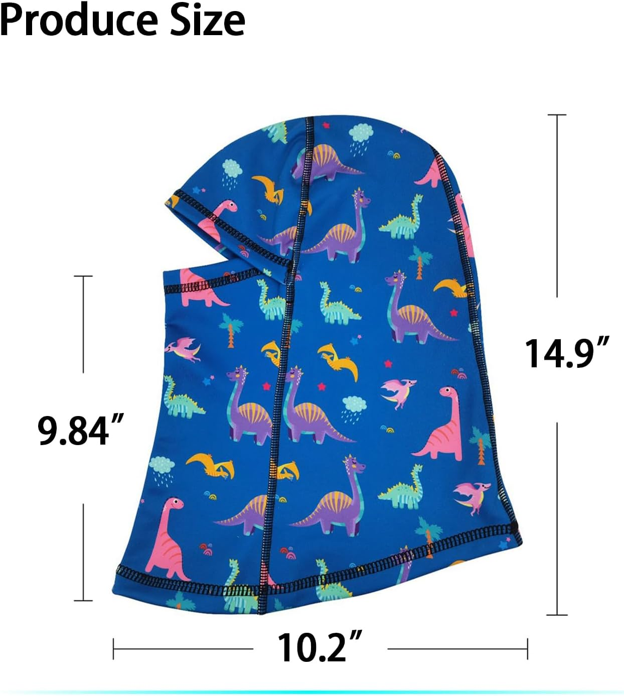 Little Ant Kids Balaclava Windproof Ski Mask Winter Face Warmer for Cold Weather - Blue image number 6