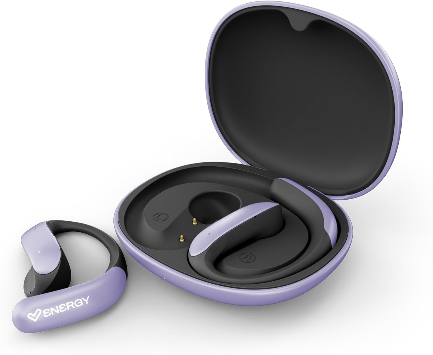 Energy Sistem Pulsefit Bluetooth Headphones (True Wireless, Bluetooth 5.4, Securefit, Video Audio No Delay, 22 Hours Battery Life, IPX5 Waterproof, Recycled Plastic GRS)