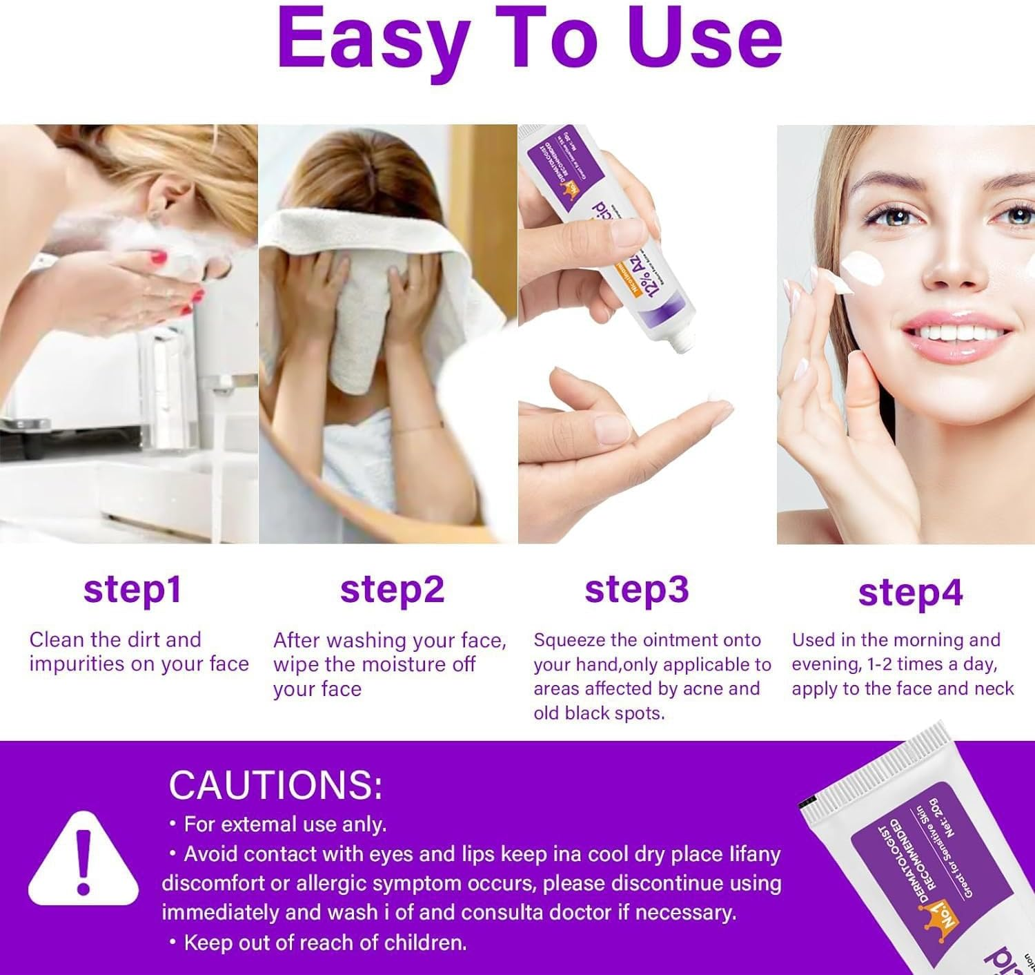 Azelaic Acid 12% Serum for Face with Niacinamide & Vitamin C Refining Skin Texture,Reduce Blemish Visibility,Support Skin Barrier Moisture Retention, Improve Tone Evenness (2 Packs)