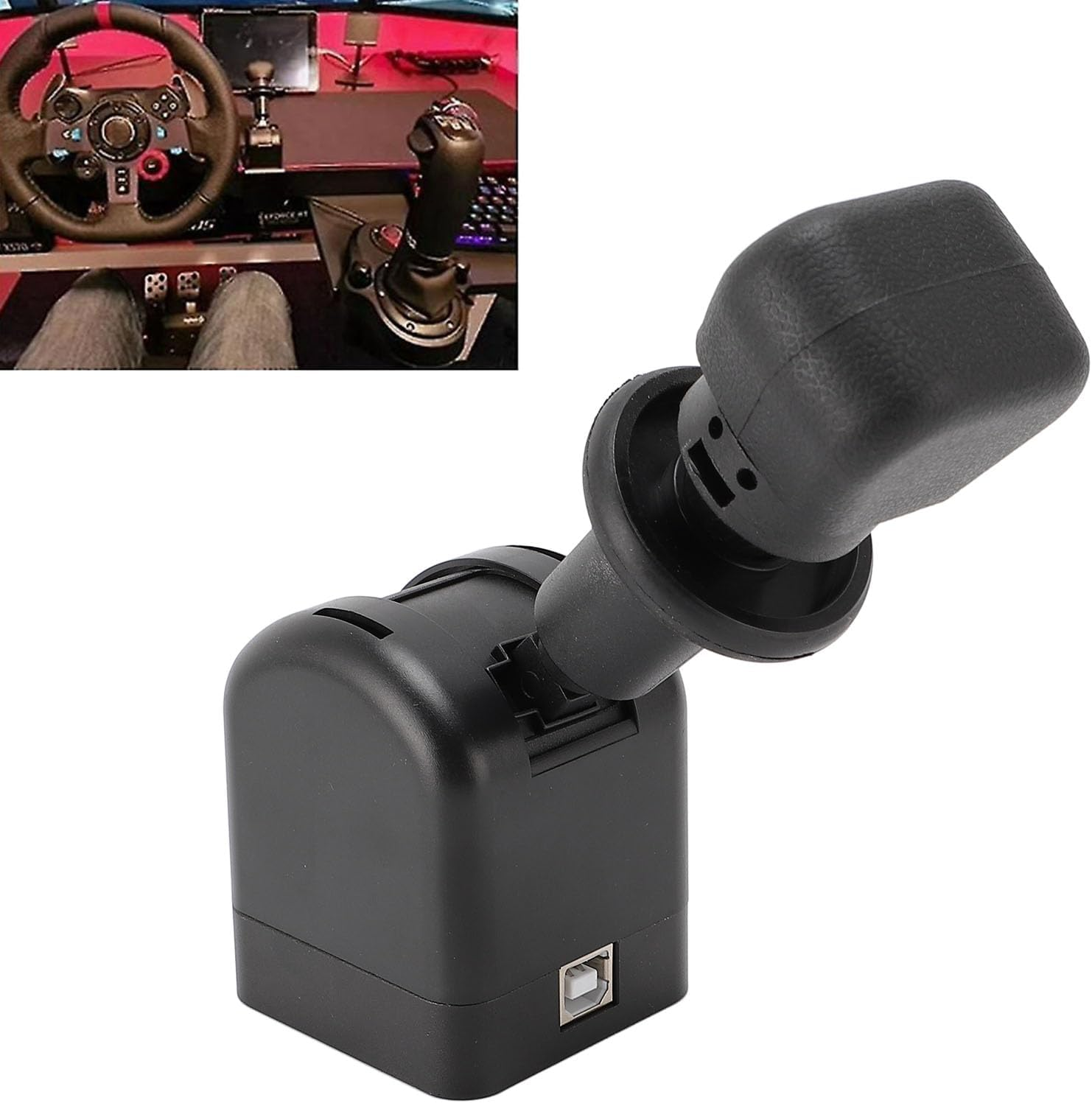 PC Racing Game USB Handbrake, Simulated Linear Handbrake, Analog Performance Handbrake for SIM Racing Games G27 G29 G923 G920 image number 1