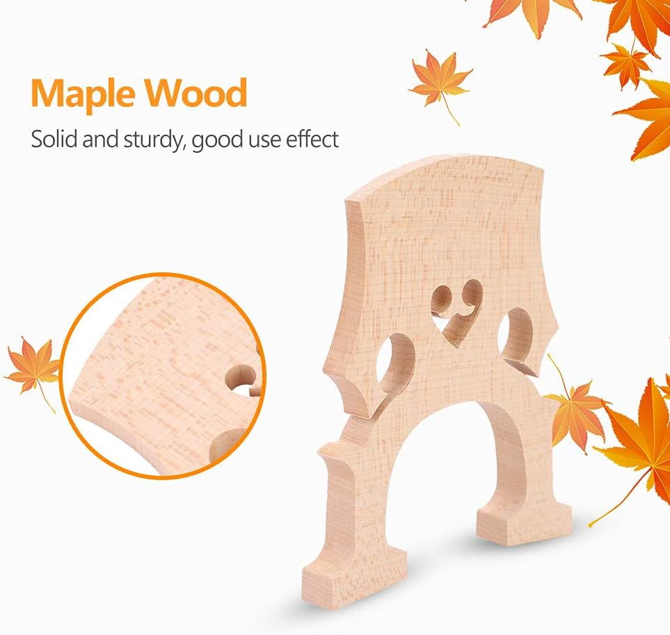 Corrosion Resistant, Cello Part, Cello Bridge, Easy to Use Solid for Concert Playing Cello Lover 4/4 3/4 Cellos image number 1