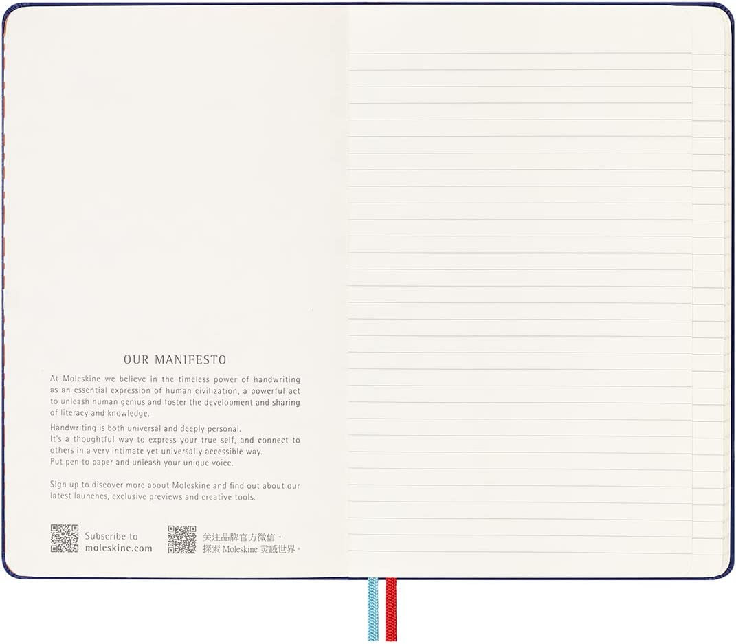 Moleskine - Limited Edition Missoni Notebook - Ruled - Large - Blue - Blue image number 3