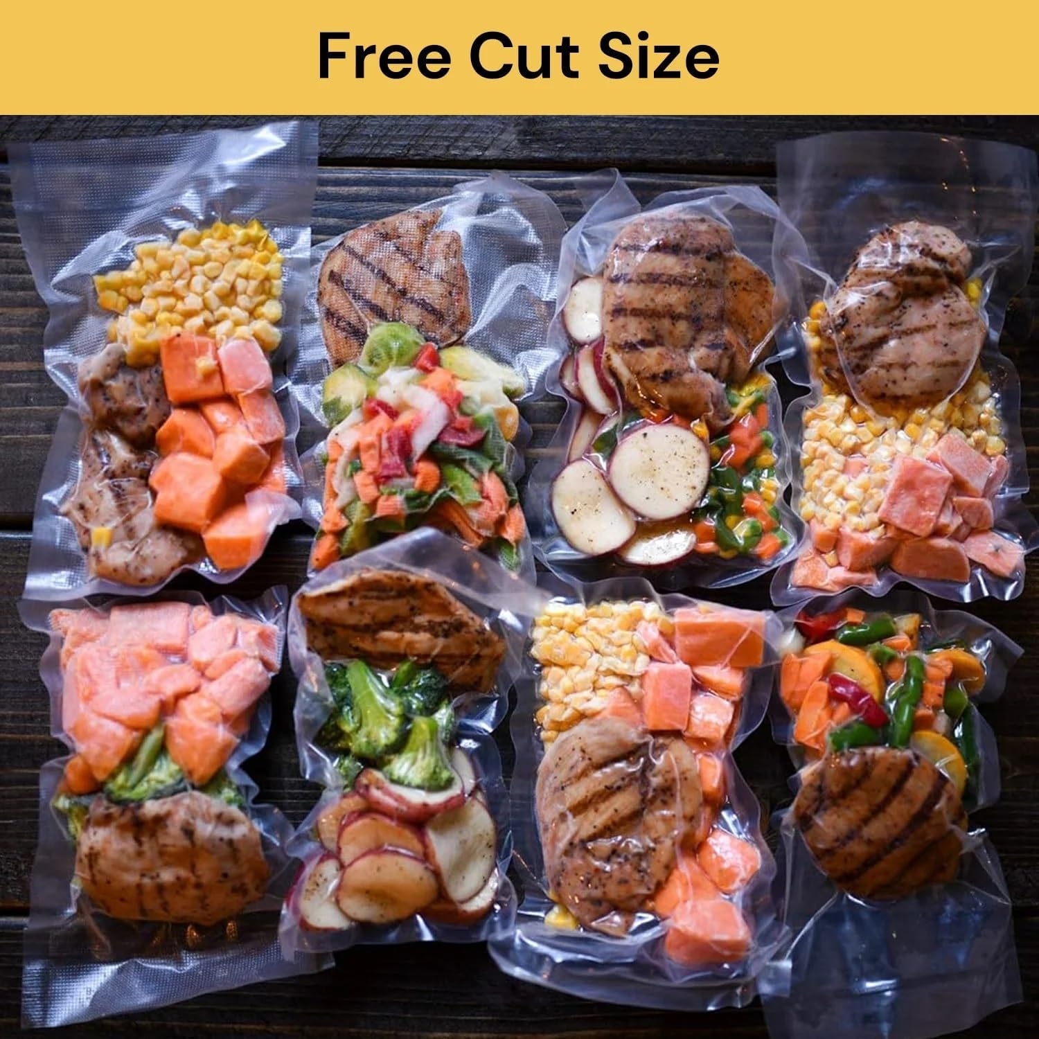 EZONEDEAL Vacuum Sealer Bags | Vacuum Food Sealer Roll Bags 28Cm X 5M Saver Seal Storage Heat Commercial Grade Bag Rolls for Food Saver and Sous Vide (1) image number 6