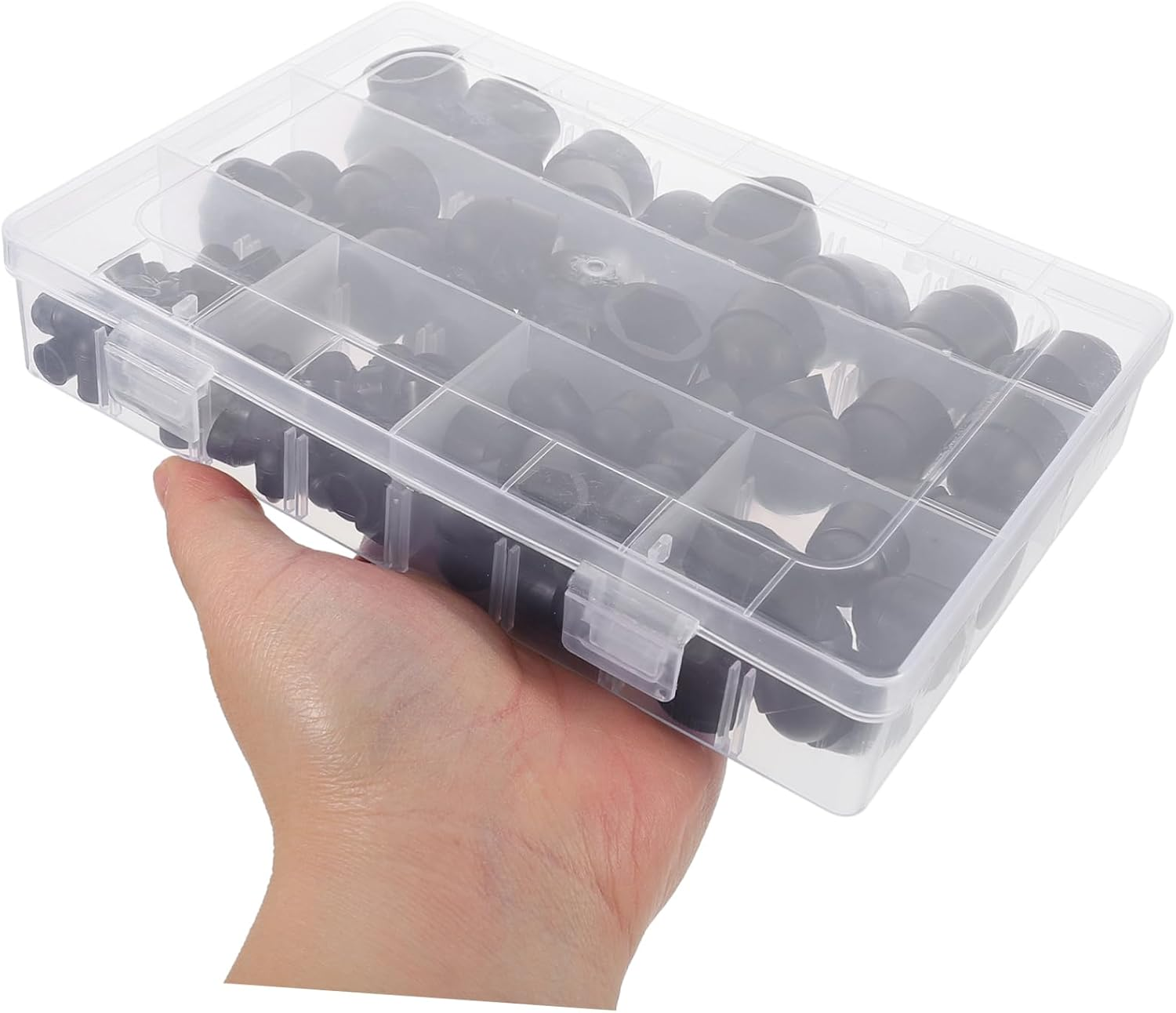 Luxshiny 145Pcs Hexagonal Nut Cap Set Screw Protective Cover Kit Thread Caps Weather Resistant for Workshop image number 4