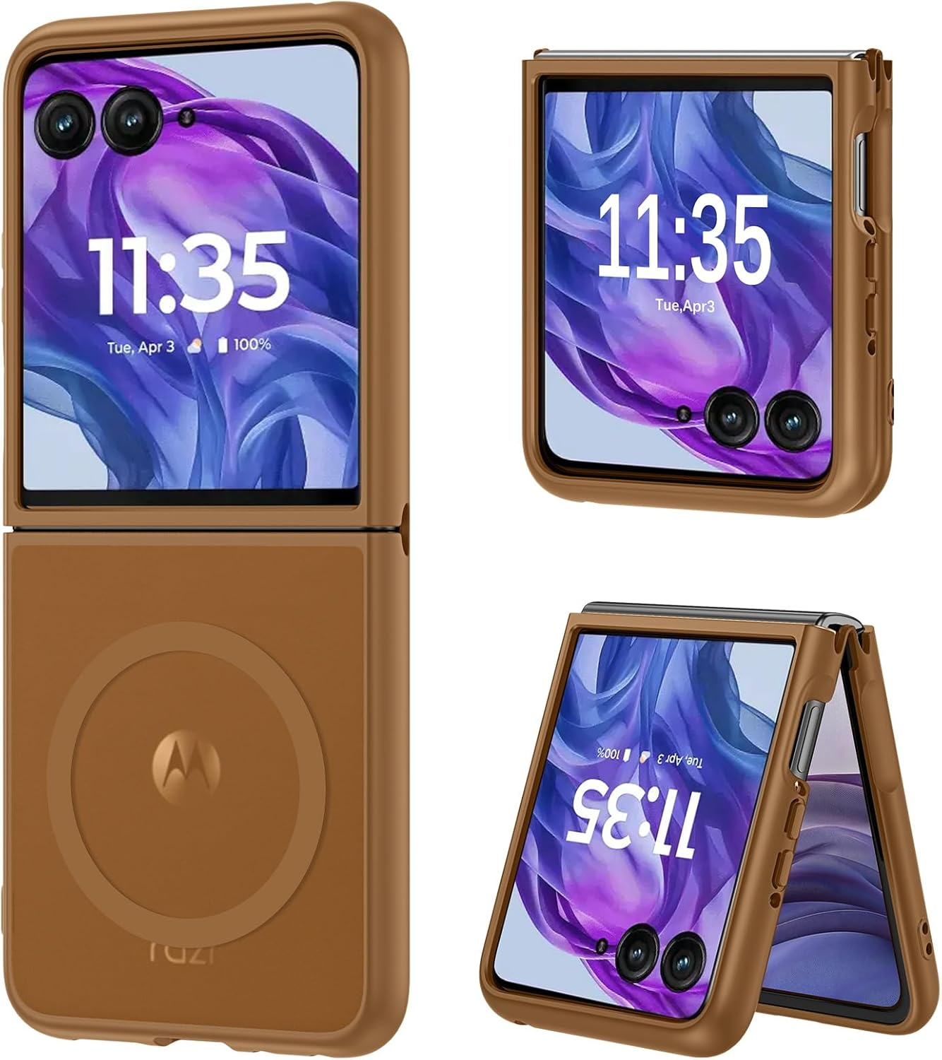 DUEDUE for Motorola Razr plus 2025/2024 Case, Moto Razr 50 Ultra 5G Case Magnetic, Protective Cover Shockproof Phone Case for Motorola Razr+ plus 2025/2024/Moto Razr 50 Ultra 5G 6.9", Green