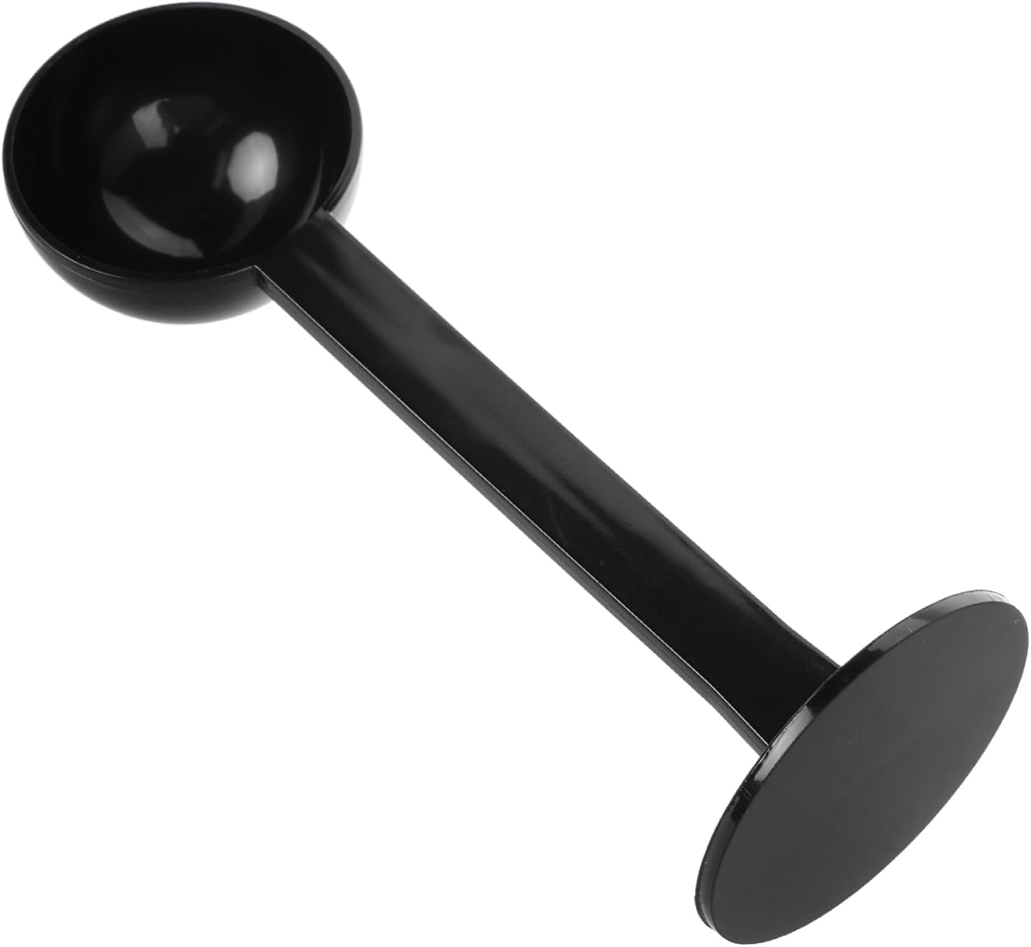 KICHOUSE Coffee Scoop and Tamper 2-In-1 Plastic Espresso Coffee Bean Measuring Spoon for Ground and Loose Tea Black Accessories for Home and Bar Use image number 1