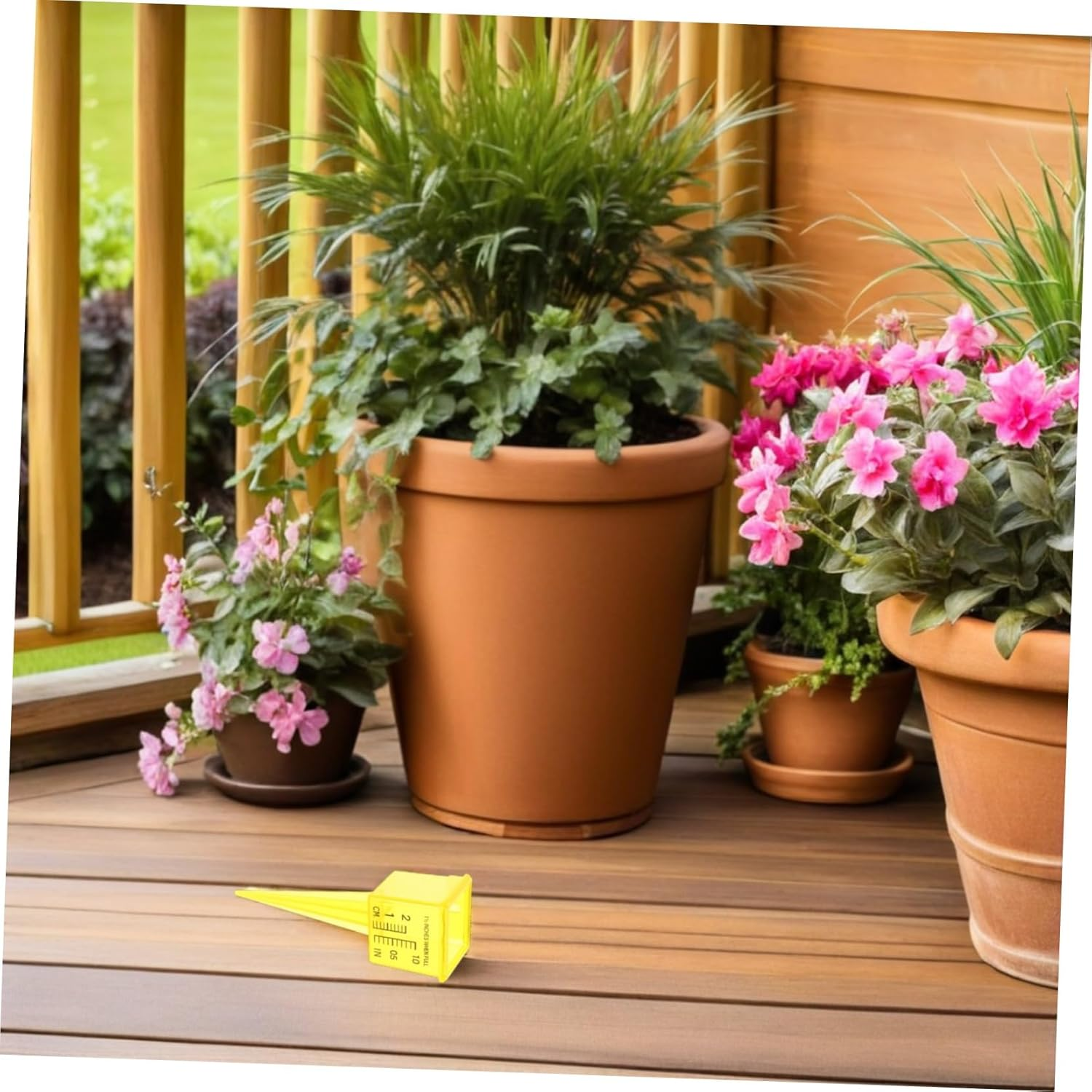 20Pcs Outdoor Rain Gauge for Garden Lawn with Wide Mouth Easy-Read Sprinkler Water Measuring Tool Dual Scale Quick Connect Design Portable and Reusable for Accurate Precipitation image number 5