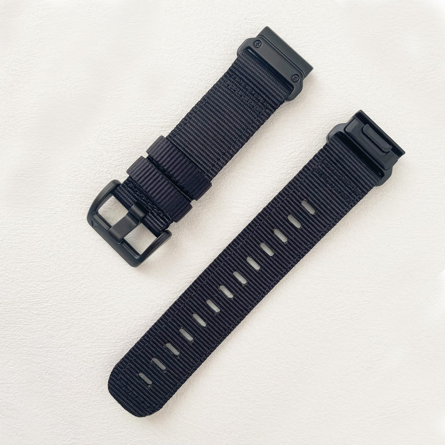 22Mm Nylon Quick-Fit Watch Bands for Garmin Fenix 8 47Mm, Compatible with Fenix E/Fenix 7/Fenix 6/Fenix 5/Epix Pro 47Mm Quick-Dry Watchbands - Black image number 3