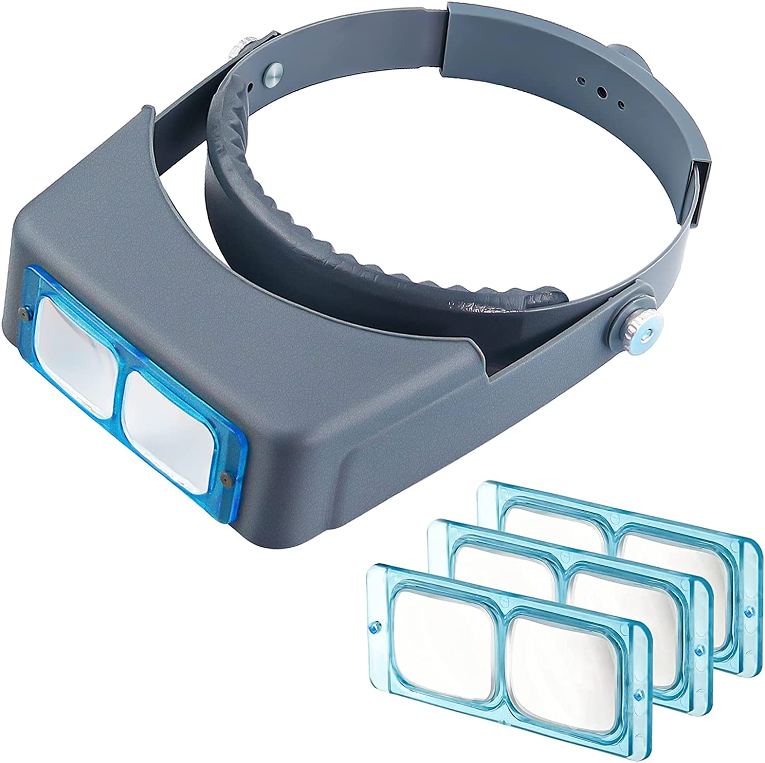 Beileshi Head-Mounted Reading Magnifier Loupe - Optical Glass Binocular Magnifier with Lens Magnification-1.5X, 2X, 2.5X, 3.5X image number 4