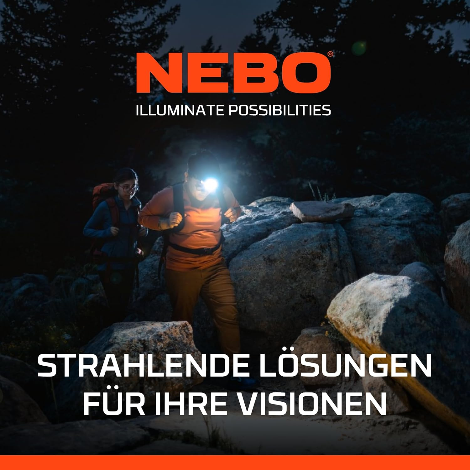 NEBO Davinci&trade; 18000 Lumen Rechargeable Flashlight &ndash; 5 Modes + 2&times; Zoom, IP67 Waterproof, USB‑C Rechargeable, Mag-Dial Mode Selector, Smart Power & Temp Control &ndash; Pro-Grade Outdoor & Tactical image number 2