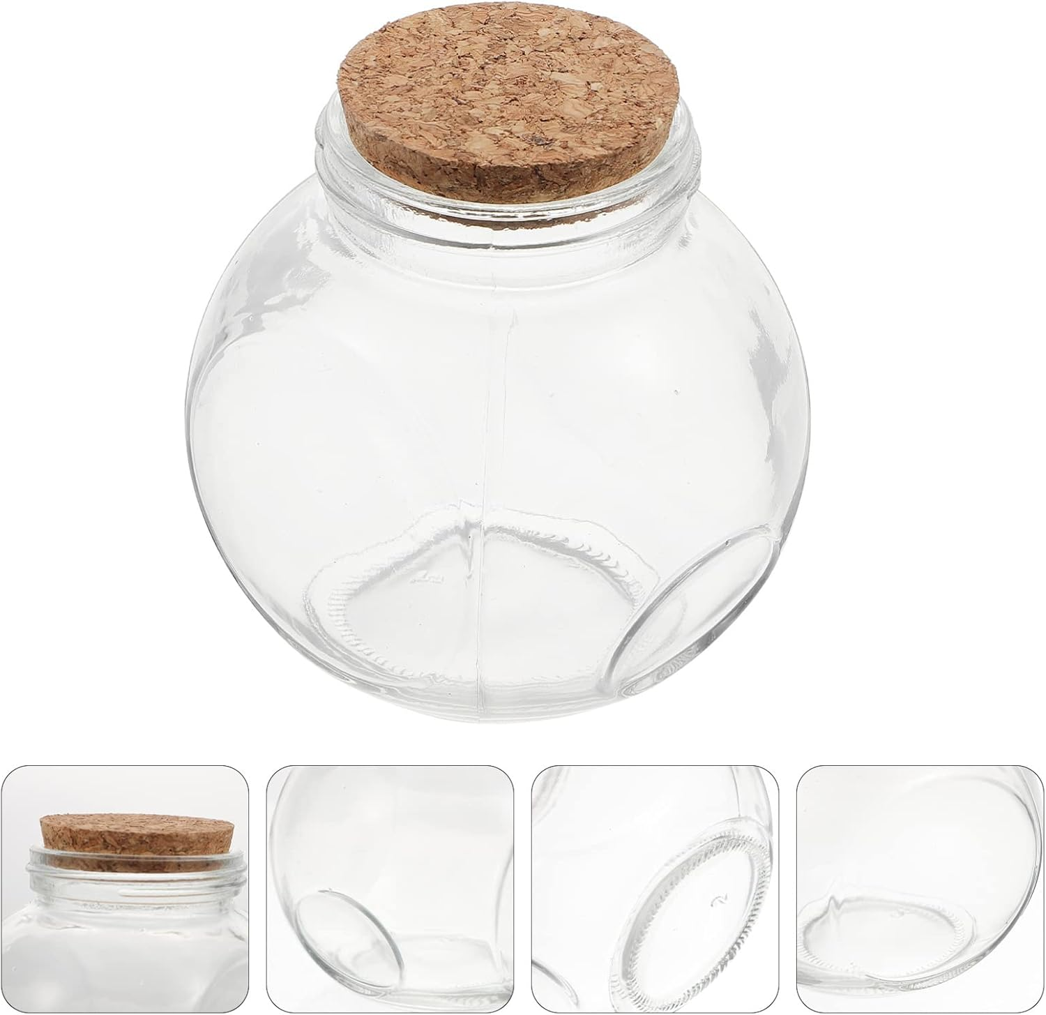 Wishing Glass Bottle Cork Diy Creative Glass Storage Jar for Home Decor and Lucky Charm Display image number 5