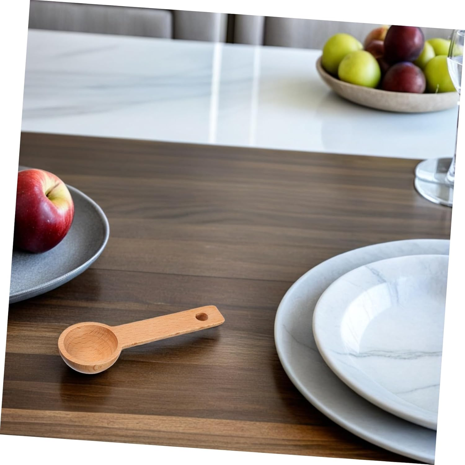 ABOOFAN 4Pcs Wooden Coffee Measuring Spoons Small Scoops for Ground Beans and Tea Solid Wood Kitchen Tools for Accurate Coffee Powder Measurement image number 6