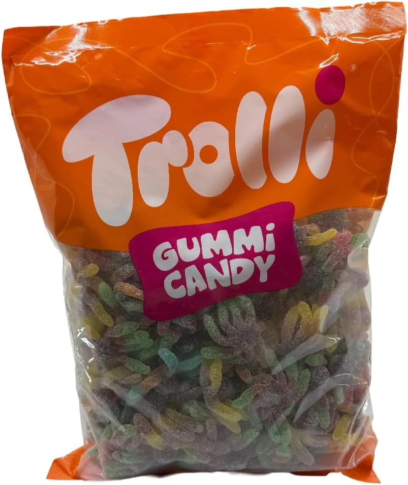 Trolli Sour Octopus Tangy & Chewy Gummi Octopuses 1500 G &ndash; Fruity Sour Gummi Candy, Gluten-Free Party & Halloween Lollies image number 1