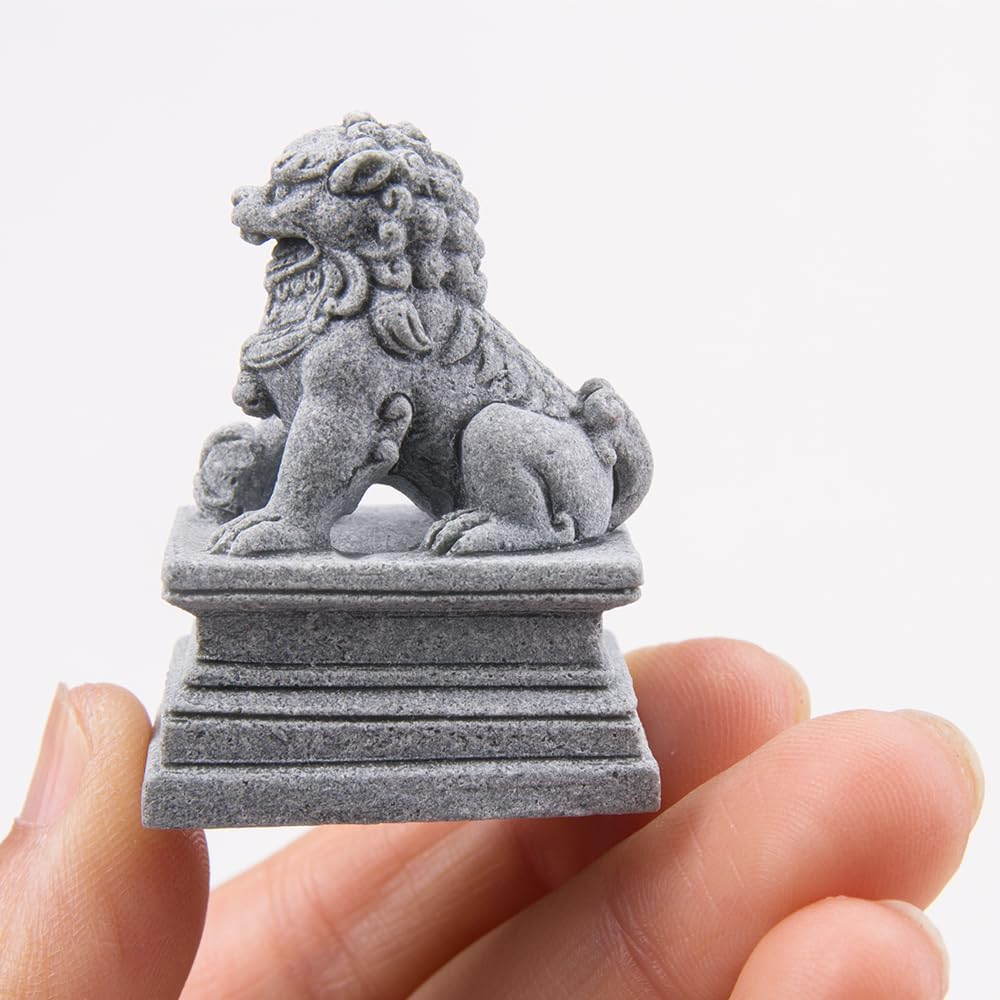 ZORZA 1Set Mini Chinese-Style Sandstone Figurines Enchanting Garden Bridge for Fairy Gardens Mini Zen Garden Decor Miniature Garden Accessories for Bonsai Terrariums Fish Tanks Decorations image number 4