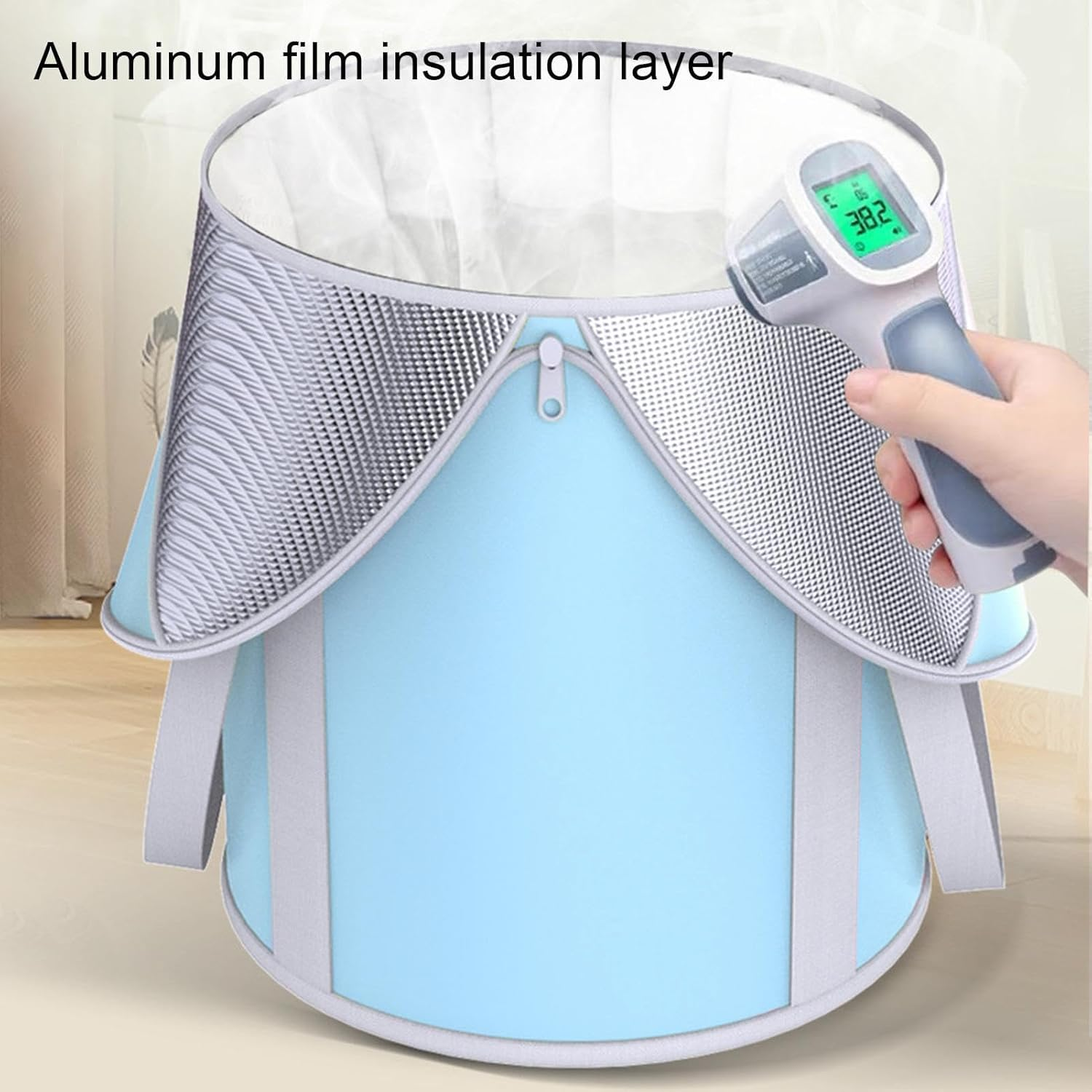 Leg Bath, Foldable Pedicure Tub, Foot Soaking Baths, Portable Foot Bath Tub, Foot Bucket with Zipper Closure, Leg Bath Bucket, Multifunctional Foot Massage for Soaking Feet, Spa, Outdoor image number 1