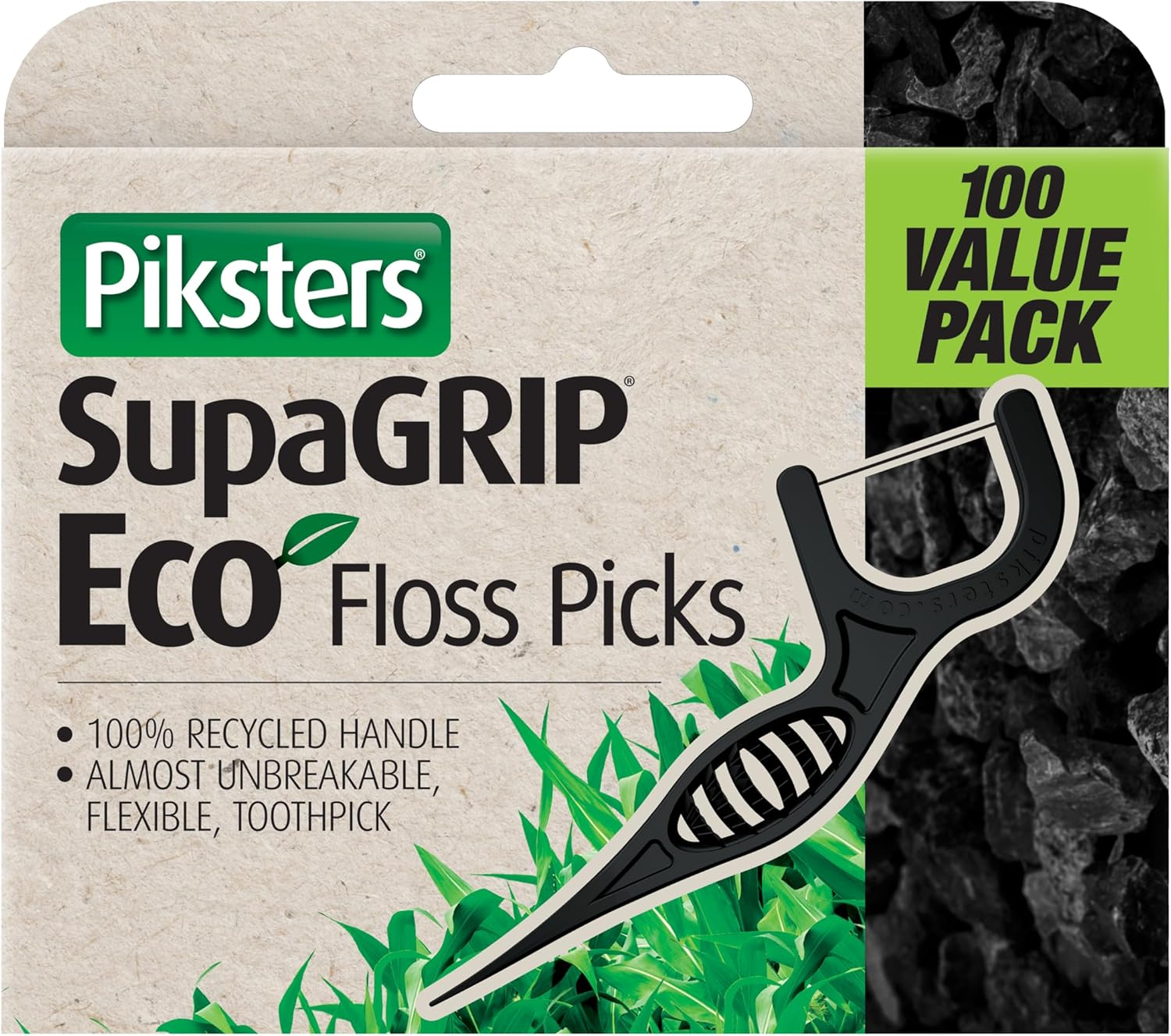 Piksters Supagrip Eco Floss Picks (Pack of 200) image number 5