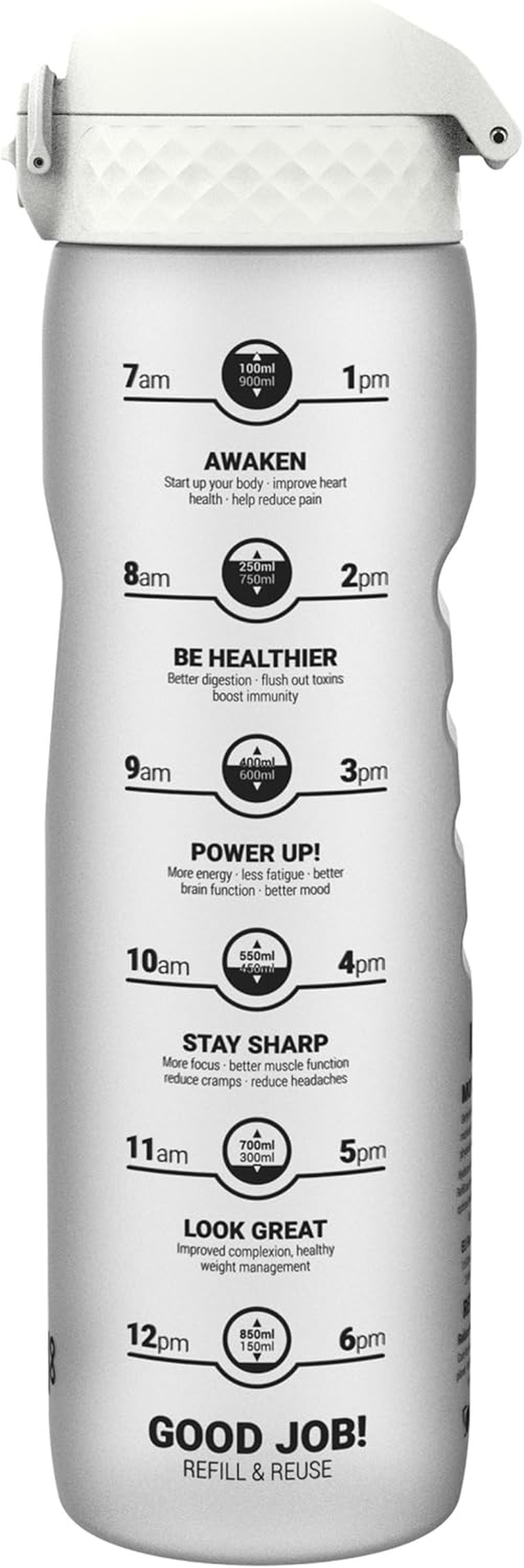 Ion8 Recyclon Water Bottle, Ice Motivator, 1 Litre Capacity