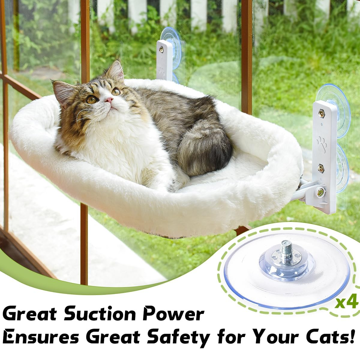 AMOSIJOY Replacement Suction Cups for Cat Window Perch image number 4
