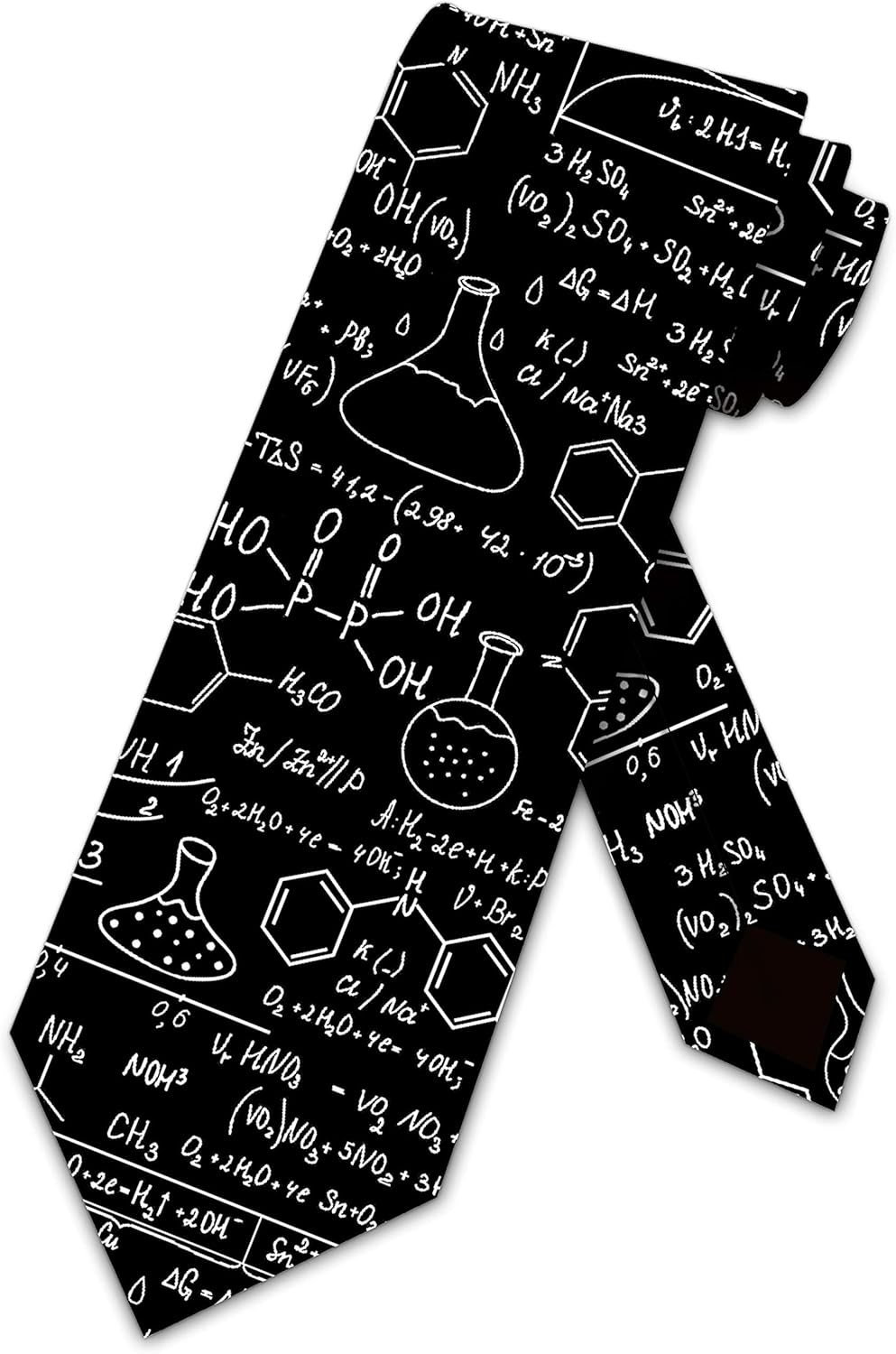 Three Rooker Science Ties Mens Chemistry Equations Necktie