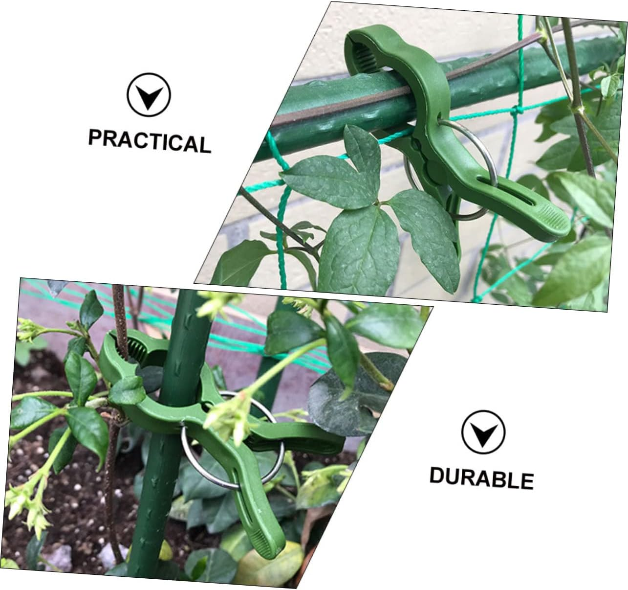 BUTIFULSIC 20Pcs Garden Fixing Clips for Potted Plants Branches Support Clamps for Gardening and Easy to Use for Orchids and Climbing Plants image number 2