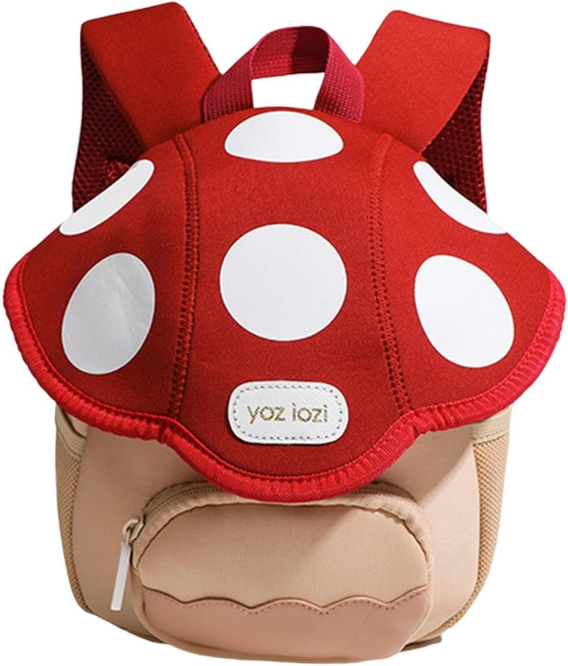 Mushroom Backpack Mini Travel Bag Novelty Outdoor Schoolbag for 3-6 Toddlers Green, 20X9X23Cm