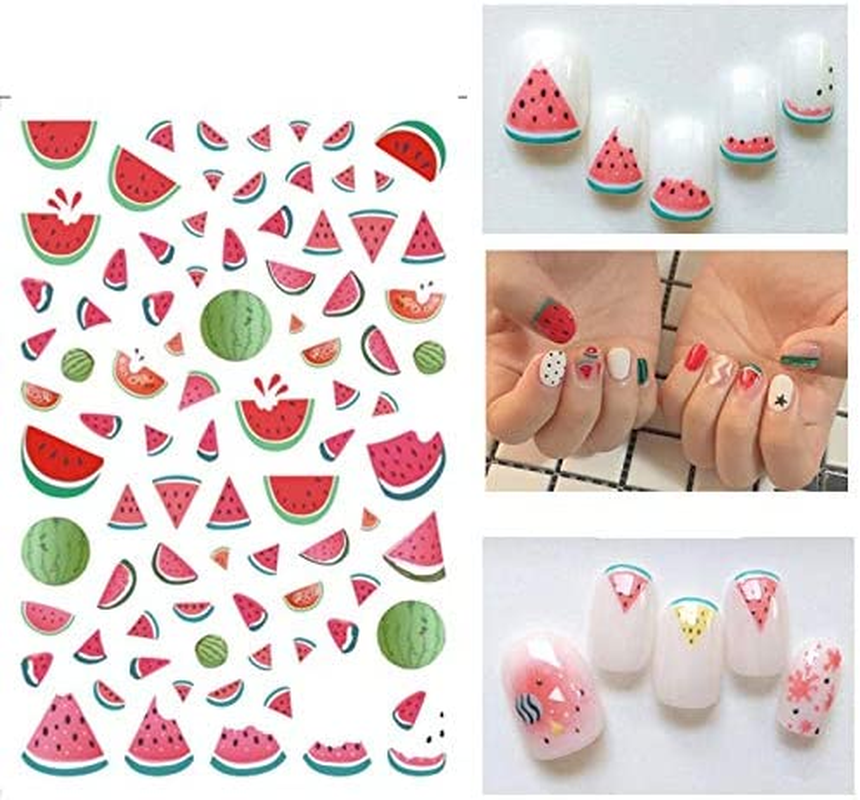 DAWNTREES Nail Stickers,1000+ Natural Materials Nail Art Stickers,For Women Girl Kids Nail Stickers Self Adhesive,Cute Nail Decals,Environmentally Diy,Flowers, Eggs, Plants,Fruit Decals - 3D White Pink image number 7