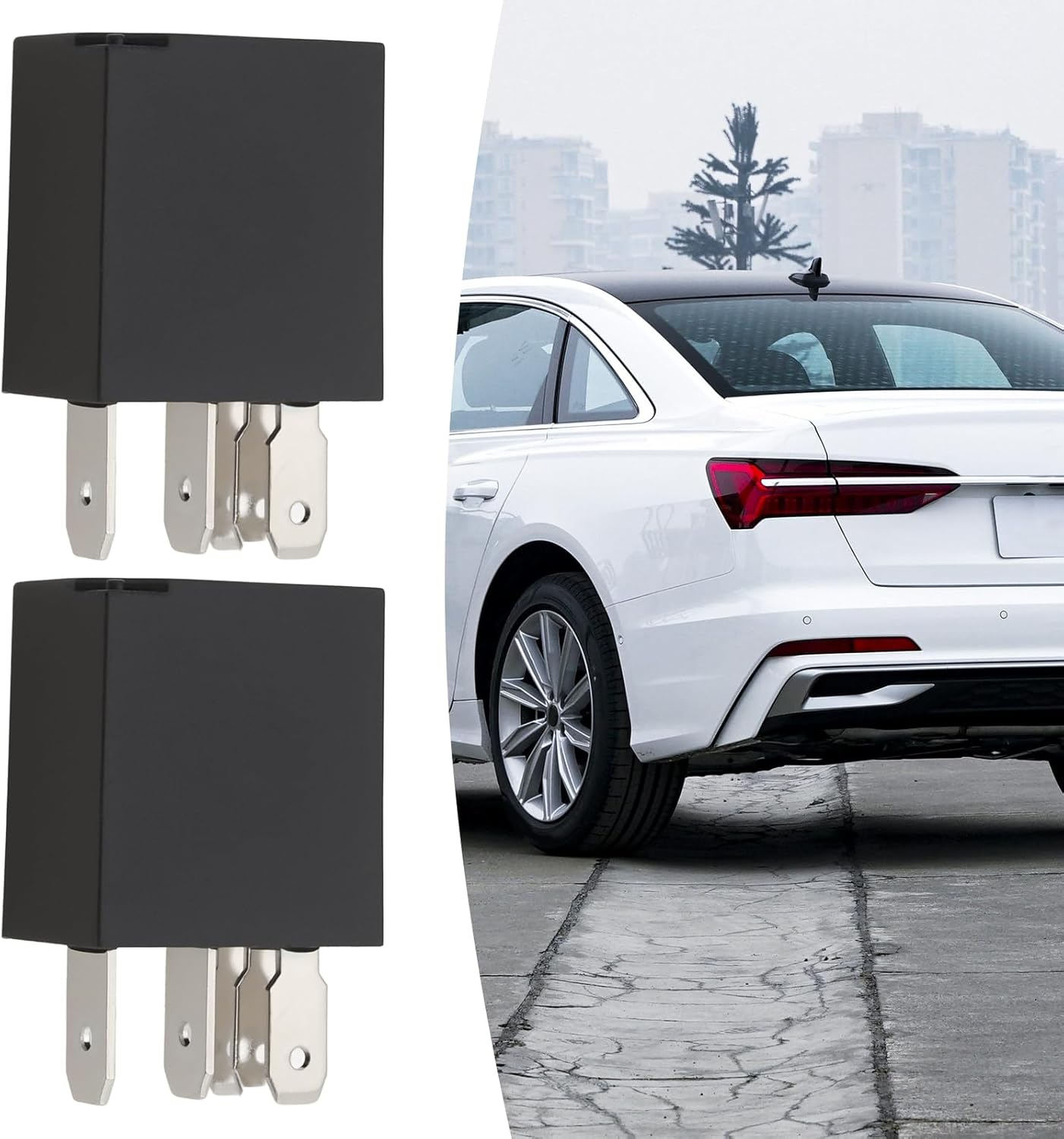 Be in Your Mind 2Pcs 5Pin 12V 30/10A Car Micro Relay Replacement Part 0332201107 Compatible with Audi 80 (1972-1990) Compatible with Audi 90 (1984-1990) image number 5