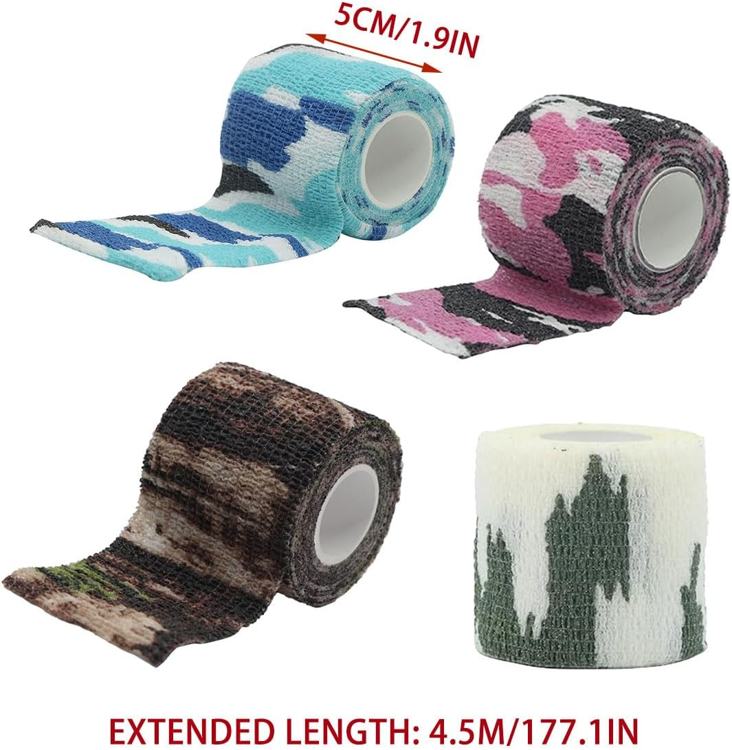 AIMALL Camouflage Self - Adhesive Elastic Bandage Set, 5Cm Width, 4.5M Length, Outdoor Sports Protection, Skin - Friendly, for Wrist/Ankle Support - 1 image number 7