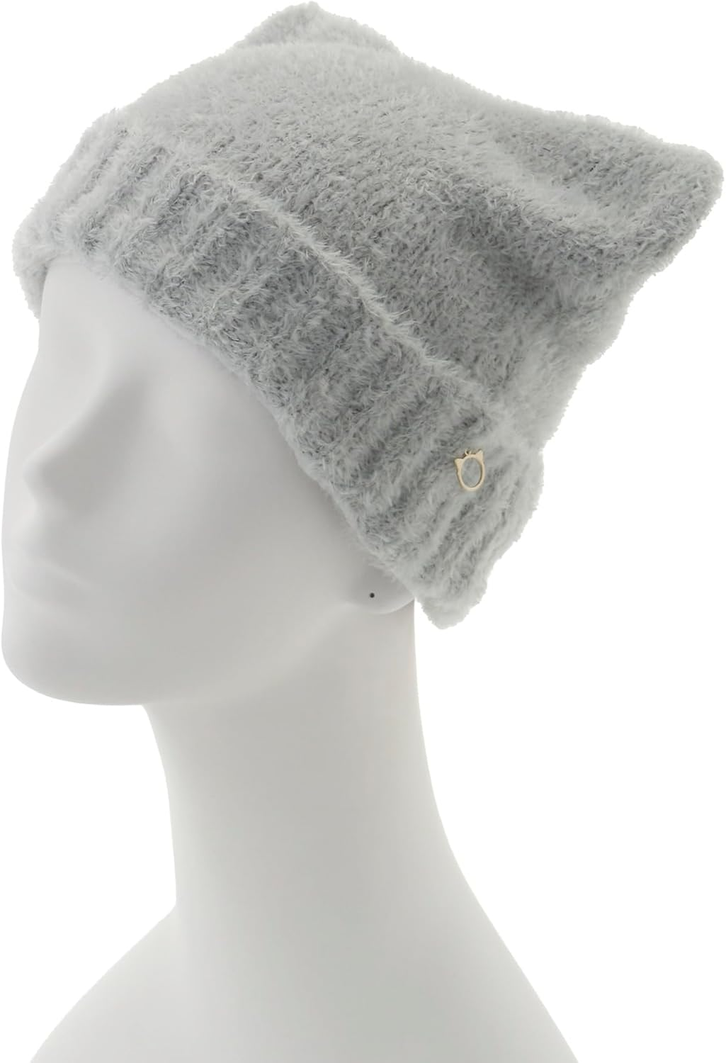 Pole & Joe MOONBAT Paul & Joe ACCESSOIRES Beanie Cat Shaggy Knit Hat Cat Ears Knit Autumn Winter Cold Protection Women'S Light Gray