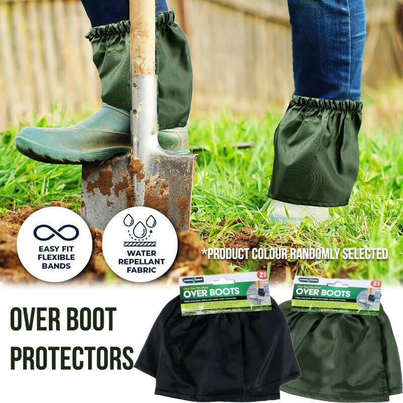 Garden Greens Sock Covers, 21 Cm X 16 Cm Size, Black/Green image number 1