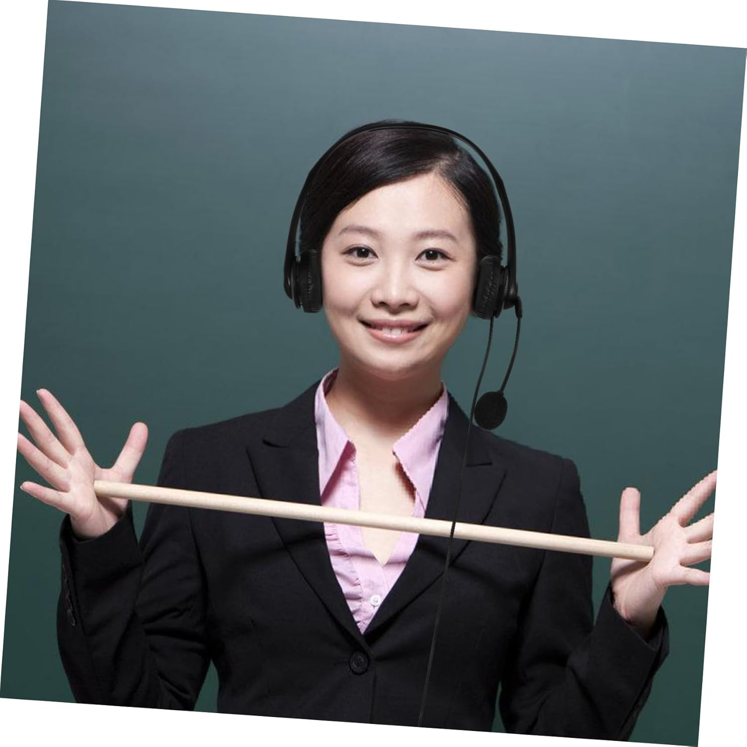 COMPUKAS Wired Noise Reduction Headset Microphone, Comfortable Over-Ear USB Headphones for Office, Online Classes, and Business Calls, Black image number 6