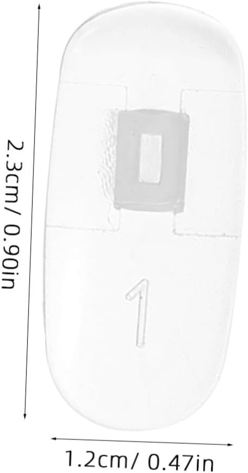 FRCOLOR 100 Pcs Transparent Nail Polish Display Tips Flexible Practice Nail Sticks for Manicure Training Smooth Surface for Extended Use image number 2