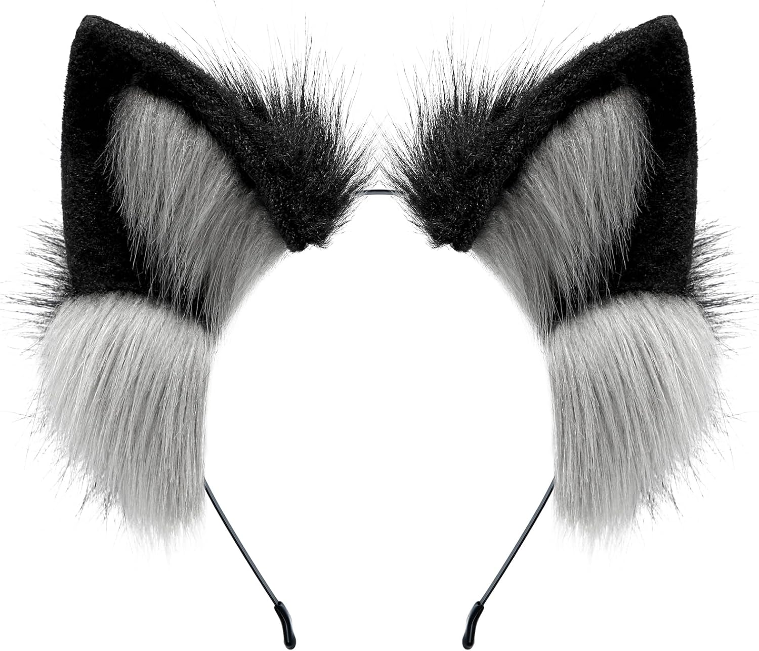 Furry Fox Wolf Cat Ears Headwear Women Men Cosplay Costume Party Cute Head Accessories for Halloween