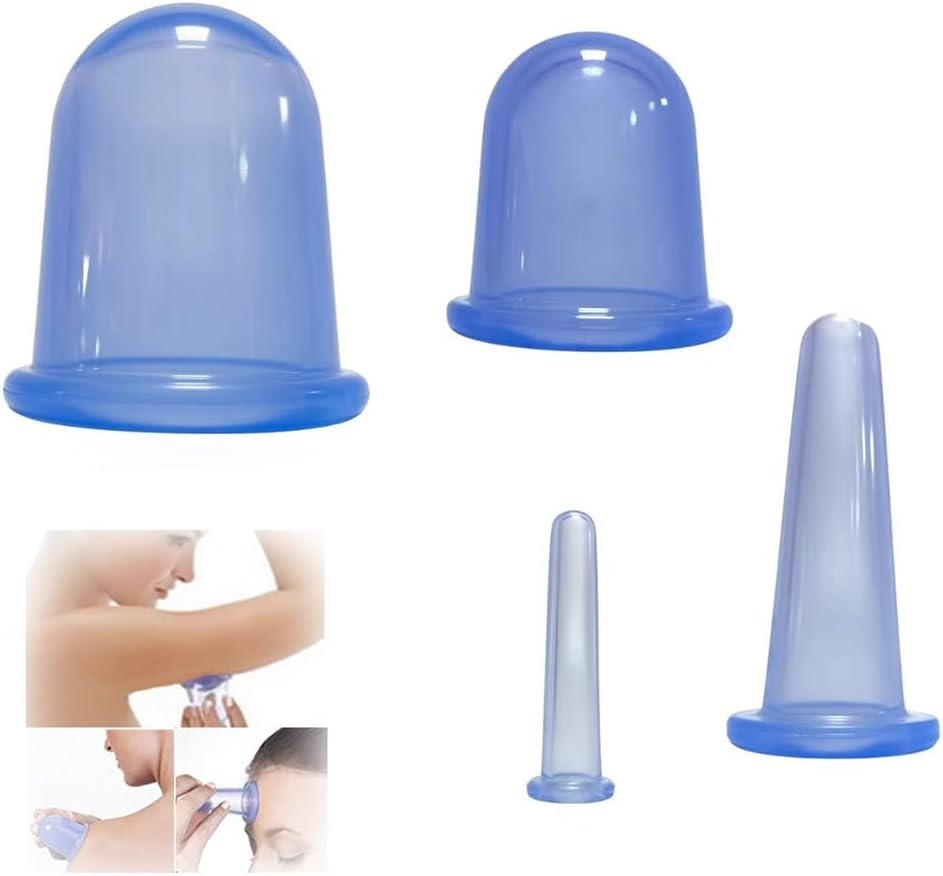 ETERNALLOOG Cupping Therapy Cups - Silicone Cups Set Firm for Muscle Soreness Pain Relief Body Neck Knee, Body Sculpting Cup, Deep Muscle Massager, anti Cellulite Joint Pain Recovery (4 Sizes) image number 6