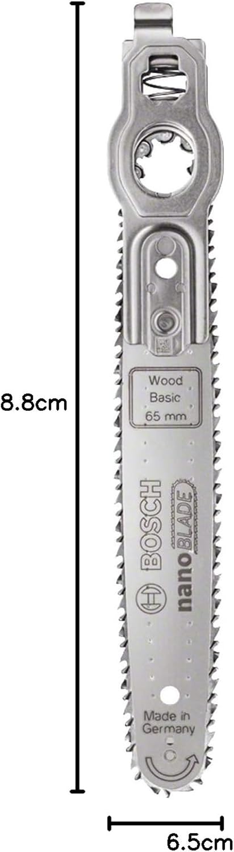 Bosch Home and Garden Nanoblade Saw Blade for Wood and Synthetic Materials Nanoblade Wood Basic 65 Cutting Depth in Wood for Nanoblade Technology, 2609256F43 image number 3