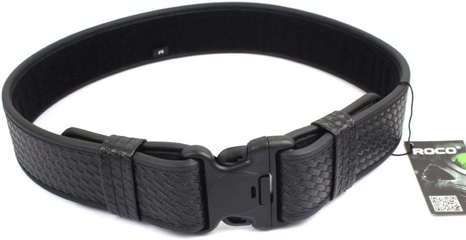 ROCOTACTICAL Basketweave Police Duty Belt, Web Duty Belt with Loop Liner image number 1