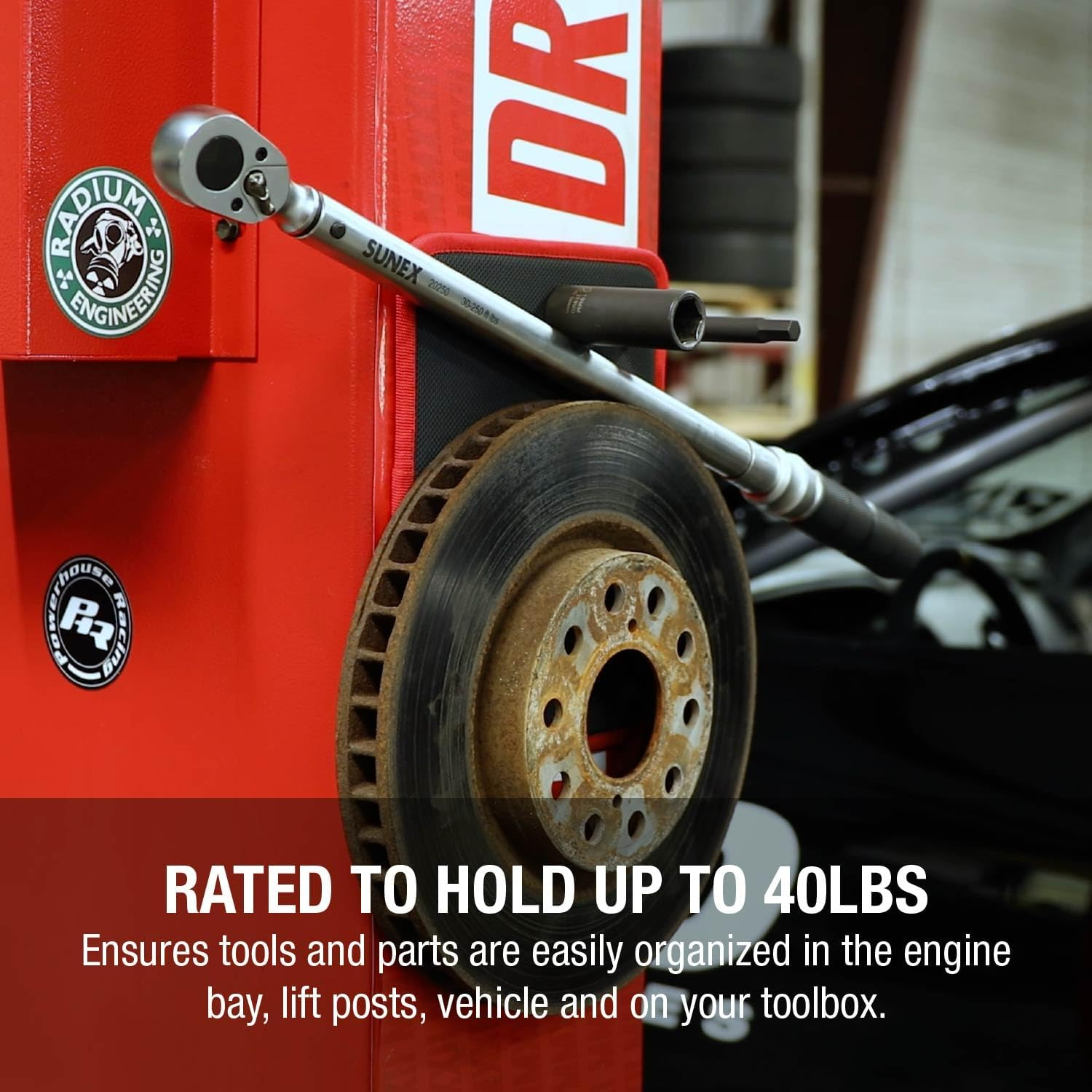 Sunex SXMAGMAT Flexible Magnetic Mat/Organizer, 8"X10", 40LB Rated Capacity