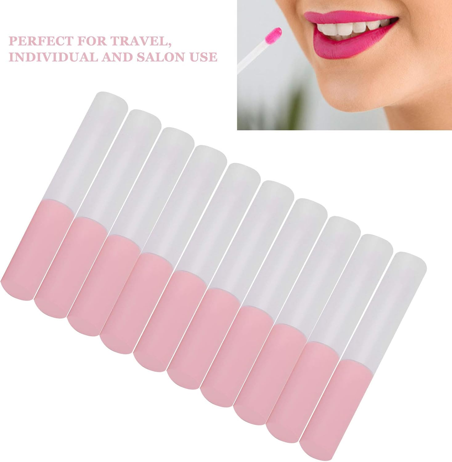 Lip Balm Tubes, Empty Lipstick Tubes Lip Gloss Tube Lip Gloss Tubes, Cosmetics Containers Brush Lipstick Body Balms for Home DIY Use Professional Beauty Salons image number 3