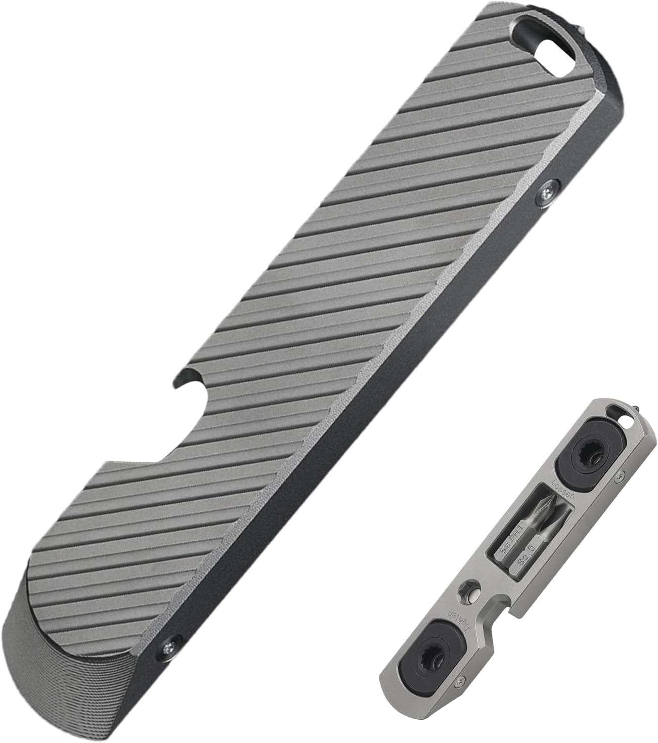 Keychain Prybar | Titanium Tools,Multipurpose Heavy-Duty Tool Wrench for Automotive Repair Firefighting Rescue Compact Lightweight Design image number 5