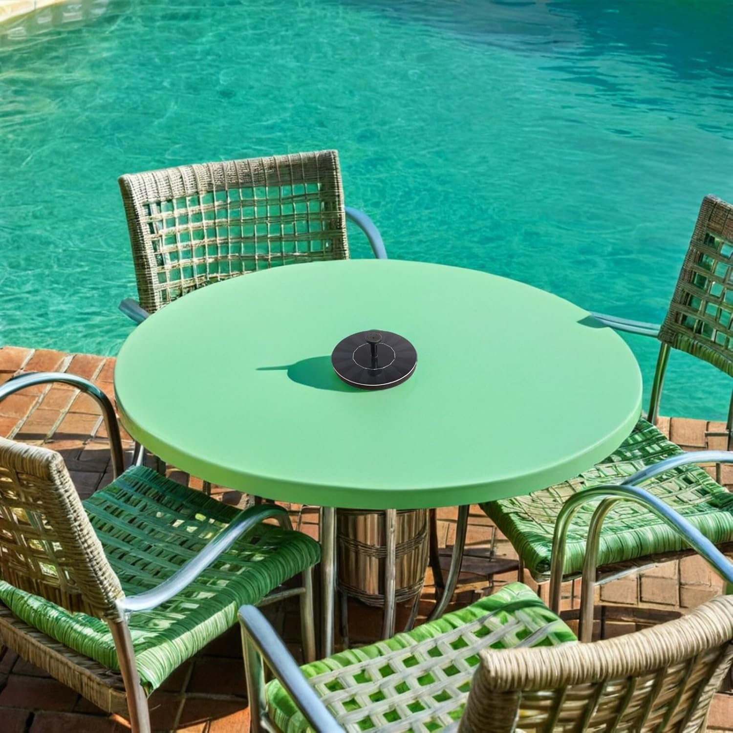 Solar Powered Floating Fountain Pump Silent Water Pump for Garden Ponds Bird Baths Outdoor Decor Sustainable Solar Flowing Water Ornament image number 3