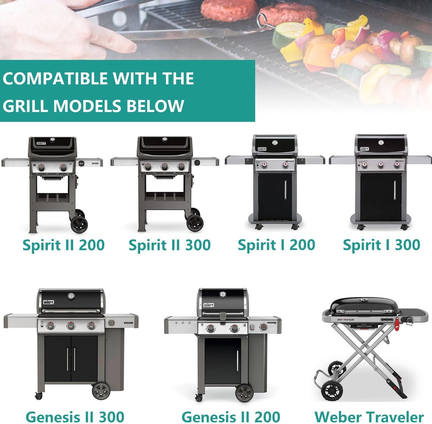 67047 Catch Pan Holder with Aluminum Drip Pans for Weber Spirit I&II 200/300 Series, Drip Tray for Genesis II LX200/300 Series Catcher Pan for Weber Replacement for Weber 67047 83156 6415 image number 3