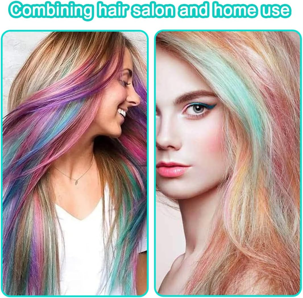 OUDQFCJ Silicone Highlight Cap, Highlight Cap, Hair Dyeing Highlighting, Silicone Highlight Hood Set Highlights Hood with Brushes and Needle for Women and Girls Blowing