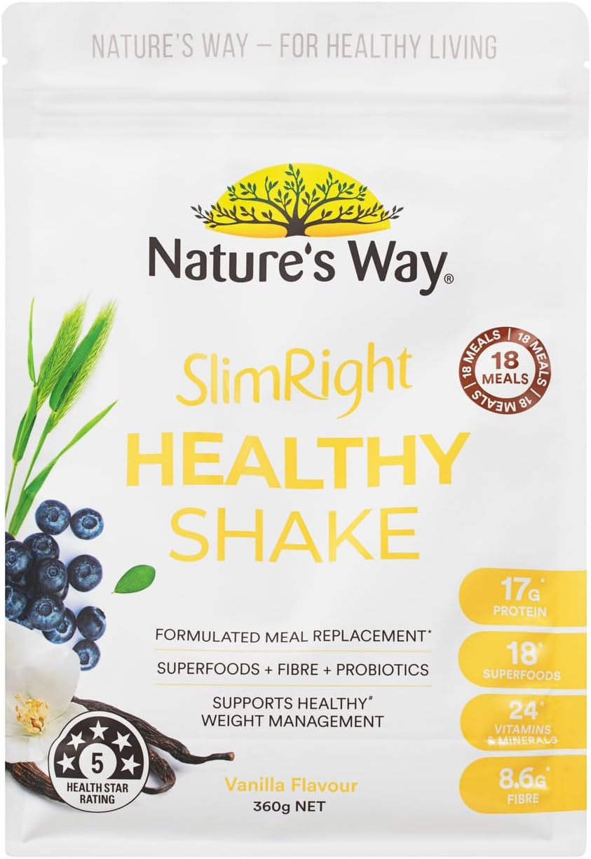 Nature'S Way Slim Right Healthy Vanilla Shake, 360 G